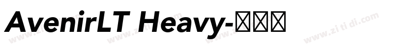 AvenirLT Heavy字体转换